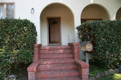 The front steps pre